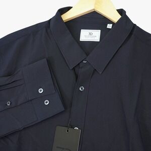 NEW 7 Diamonds Button Up Shirt Mens XL Navy Blue Rocco 4 Way Stretch Long Sleeve